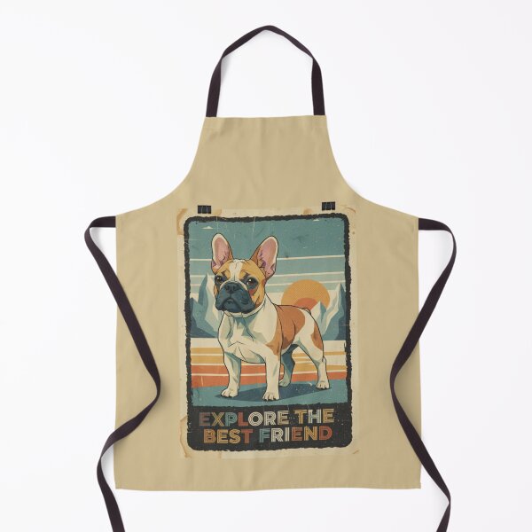Item preview, Bulldog Francés Aventura Montaña Cartel Retro designed and sold by bsbd-action.