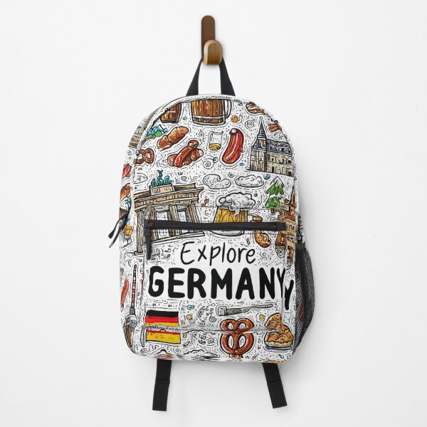 Item preview, Explore Germany – Hand-Drawn Travel Collage designed and sold by MissSparklesAI.