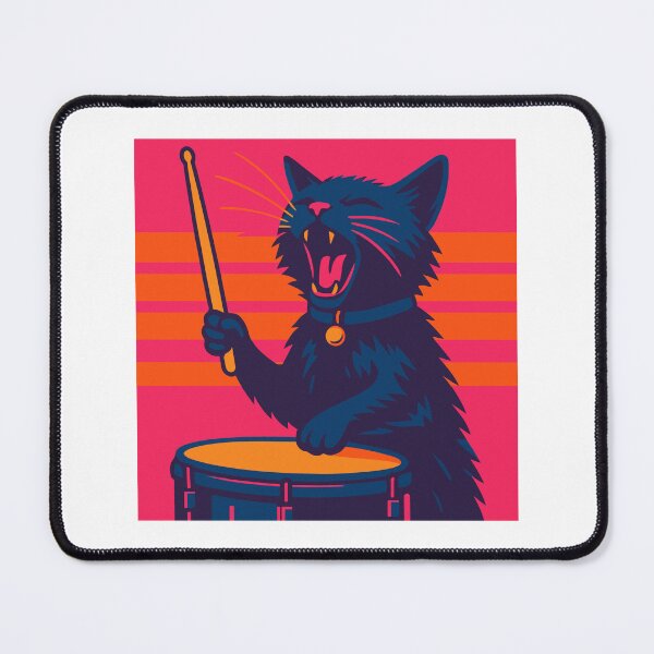 Item preview, Synthwave Cat Rocker designed and sold by threeABinks.