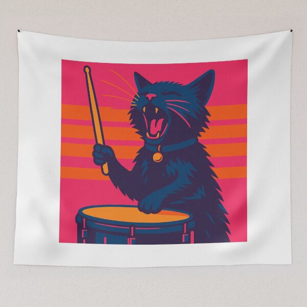 Item preview, Synthwave Cat Rocker  designed and sold by threeABinks.