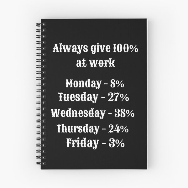 Item preview, Always Give 100% at Work – Funny Office Humor Quote designed and sold by AnaPixMar.