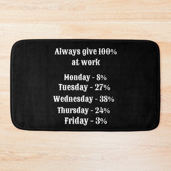 Item preview, Always Give 100% at Work – Funny Office Humor Quote designed and sold by AnaPixMar.