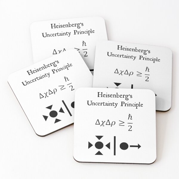 Item preview, Nerdy Vintage Heisenberg's Uncertainty Principle Math Science Teacher Black Text designed and sold by MathWare MathClips.