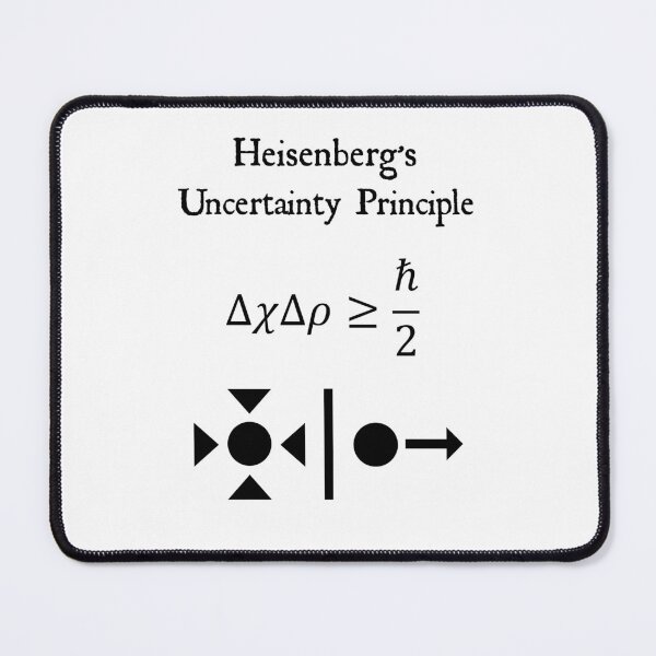Item preview, Nerdy Vintage Heisenberg's Uncertainty Principle Math Science Teacher Black Text designed and sold by MathWare MathClips.