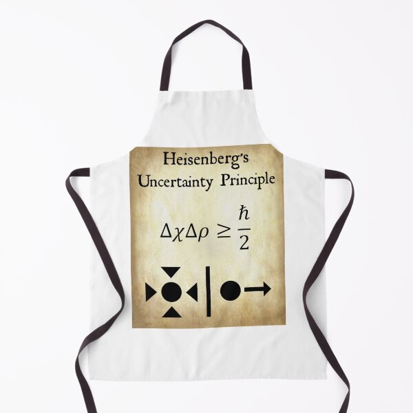 Item preview, Nerdy Vintage Heisenberg's Uncertainty Principle Math Science Teacher Black Text Parchment designed and sold by MathWare MathClips.