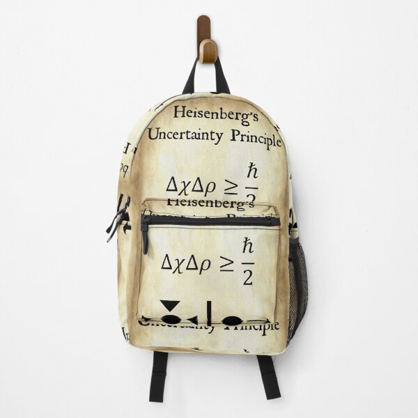 Item preview, Nerdy Vintage Heisenberg's Uncertainty Principle Math Science Teacher Black Text Parchment designed and sold by MathWare MathClips.