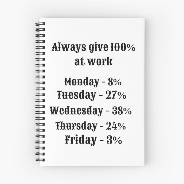 Item preview, Always Give 100% at Work – Funny Office Humor Quote designed and sold by AnaPixMar.