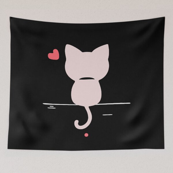Item preview, Cat heart (fo) I designed and sold by XUSRedbubble.