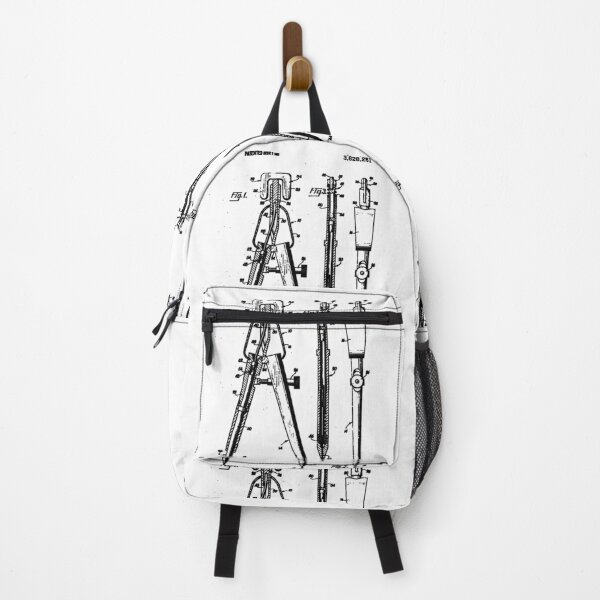 Item preview, Nerdy Vintage Compass Patent Math Science Teacher Black Text designed and sold by MathWare MathClips.