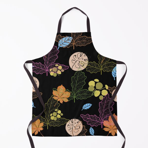 Item preview, Neon Autumn Leaves & Berries designed and sold by Khadigadesings.