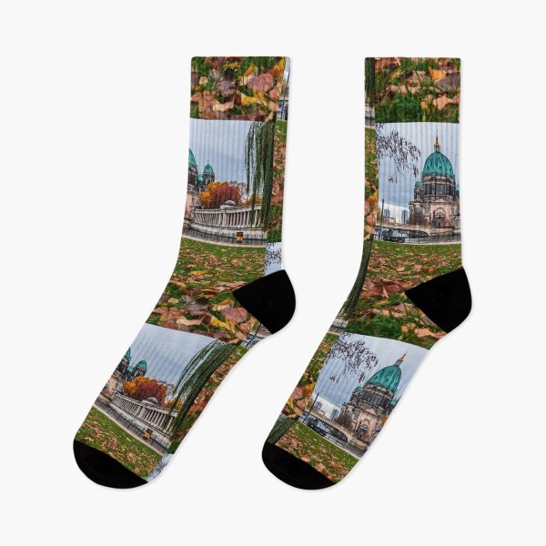 Item preview, Berlin Cathedral on the banks of the Spree in autumn - photograph by elbvue designed and sold by elbvue.