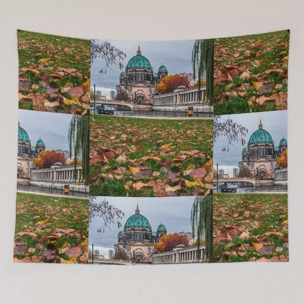 Item preview, Berlin Cathedral on the banks of the Spree in autumn - photograph by elbvue designed and sold by elbvue.