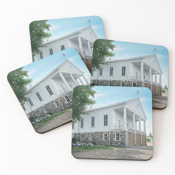 Item preview, Rustic Colonial-Style Firehouse with Stone Foundation and Pillars designed and sold by plugsnpixels.