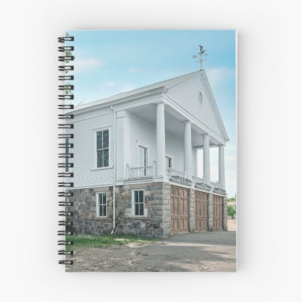 Item preview, Rustic Colonial-Style Firehouse with Stone Foundation and Pillars designed and sold by plugsnpixels.