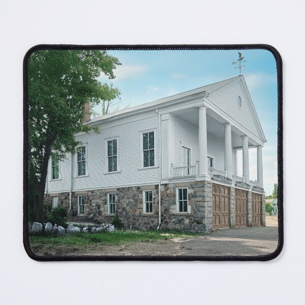 Item preview, Rustic Colonial-Style Firehouse with Stone Foundation and Pillars designed and sold by plugsnpixels.