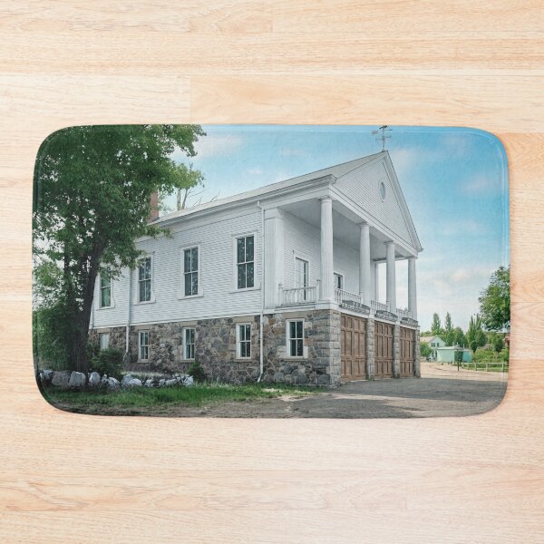 Item preview, Rustic Colonial-Style Firehouse with Stone Foundation and Pillars designed and sold by plugsnpixels.