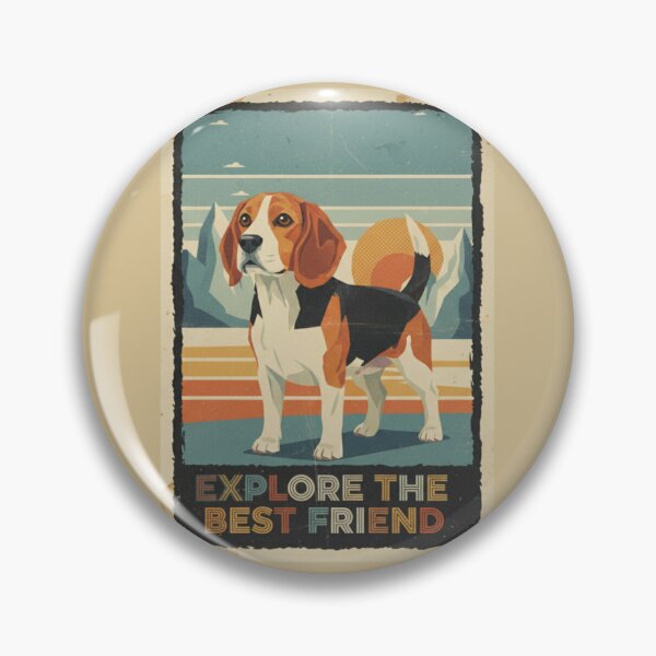 Item preview, Beagle Amistoso Montaña Cartel Vintage Clásico designed and sold by bsbd-action.