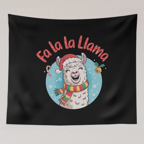 Item preview, Fa La La Llama Funny Christmas Animal Sticker designed and sold by Basferr..