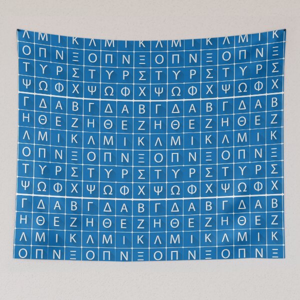 Item preview, Greek Alphabet Letters – Blue Minimalist Educational Design designed and sold by elgreko.