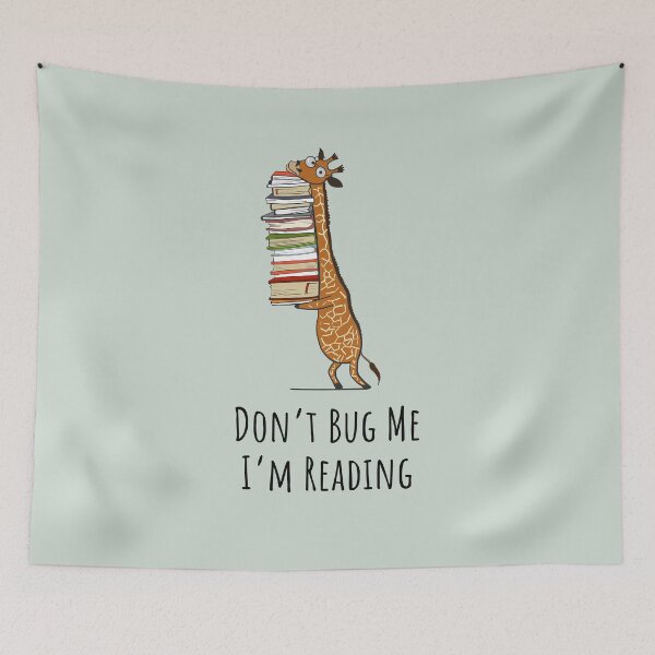 Item preview, Funny Giraffe Holding a Stack of Books - Don't Bug Me I'm Reading  - Book Lover Gift, Phones Cases And Other Gift designed and sold by MemWear.
