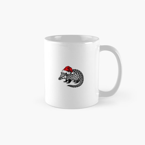 Item preview, Armadillo Wearing Santa Hat Silhouette designed and sold by JollyCritters.