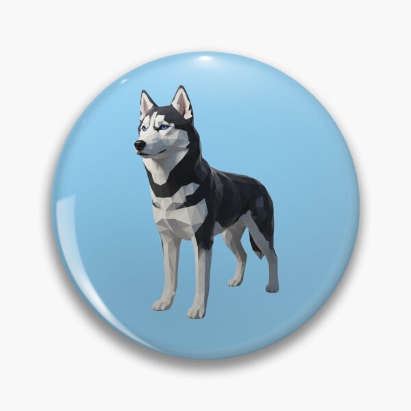 Item preview, Husky Siberiano Low Poly Arte Digital Geométrico designed and sold by bsbd-action.