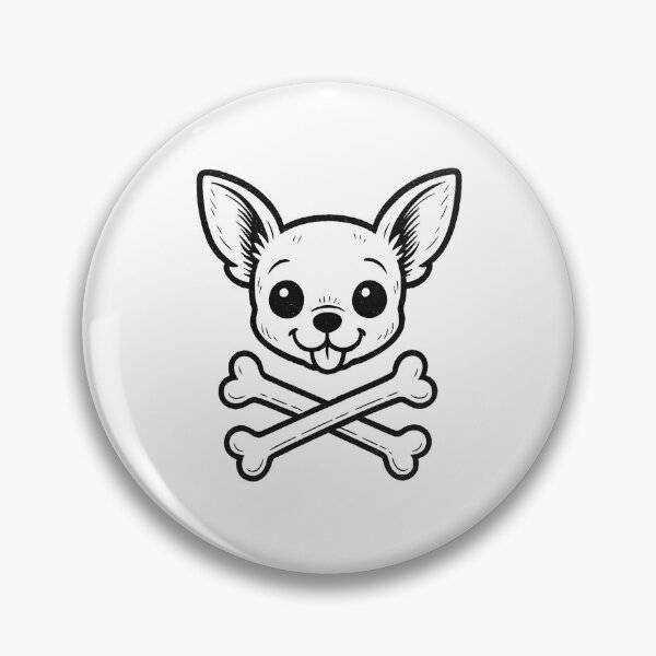 Item preview, Lindo chihuahua con huesos cruzados: adorable diseño de cachorro pirata designed and sold by ClassroomInk.