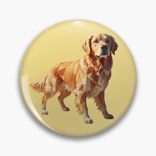 Item preview, Golden Retriever Low Poly Elegante Arte Poligonal designed and sold by bsbd-action.