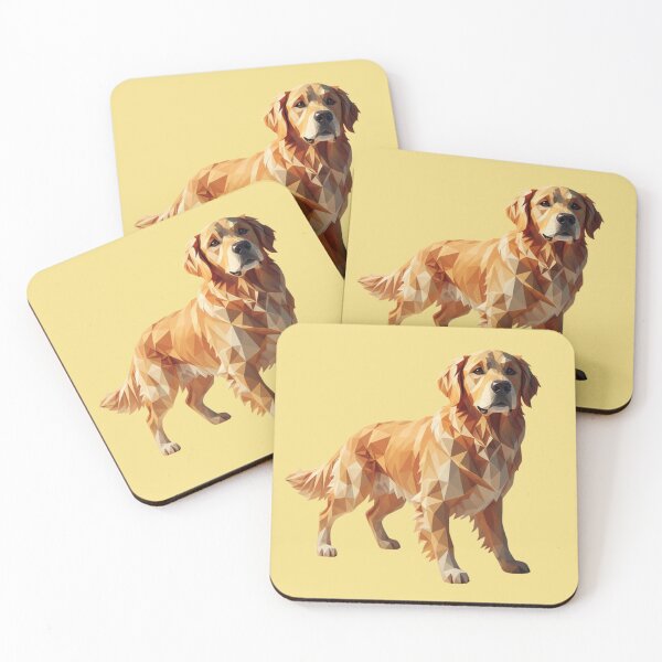 Item preview, Golden Retriever Low Poly Elegante Arte Poligonal designed and sold by bsbd-action.