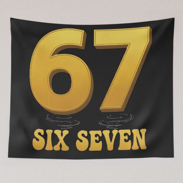 Item preview, Funny Six Seven 6 7 Meme Gen Alpha Slang  designed and sold by fluxwear2025.