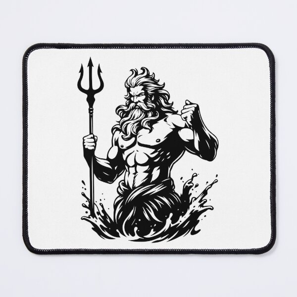 Item preview, Poseidon Rises in Monochrome Fury designed and sold by -DEEWOLF-.