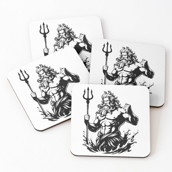 Item preview, Poseidon Rises in Monochrome Fury designed and sold by -DEEWOLF-.