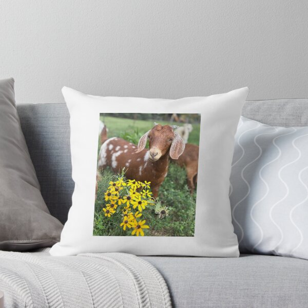 Item preview, Cabra en un campo de flores designed and sold by Joysfuntime.