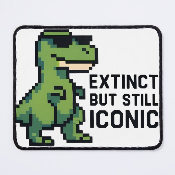 Item preview, Pixel Dinosaur with Sunglasses – Extinct but Still Iconic designed and sold by Geafixy.