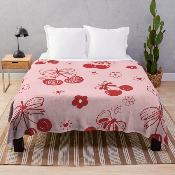 Aperçu de l'œuvre Cœurs de cerise (Version rose) créée et vendue par brozziedesigns.