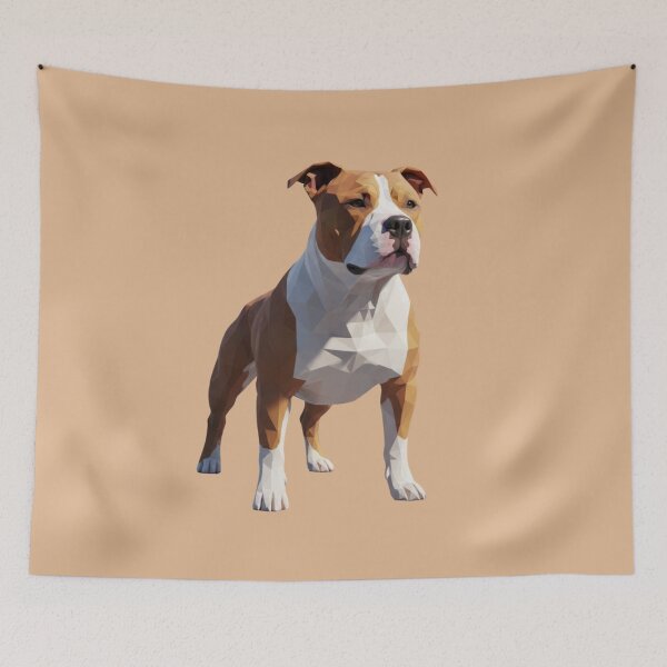 Item preview, American Pit Bull Terrier Low Poly Arte Fuerte designed and sold by bsbd-action.