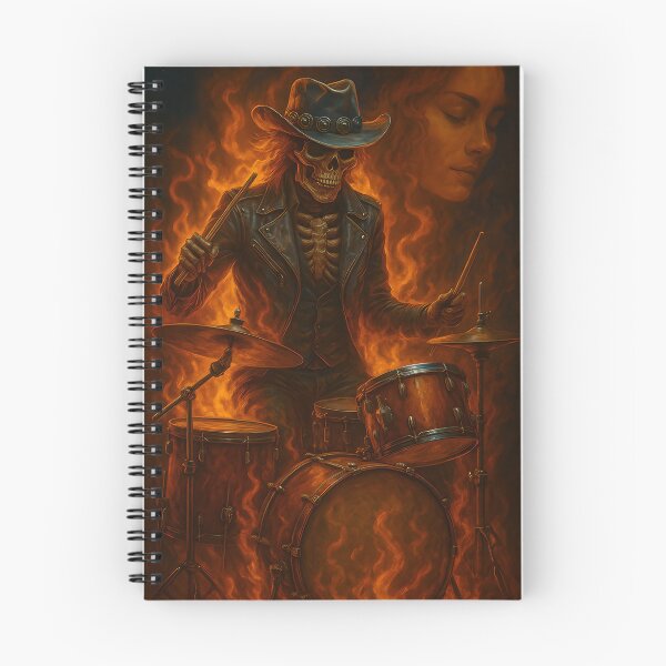 Item preview, Flaming Drummer of Lost Love designed and sold by Les-Ink-Studio.
