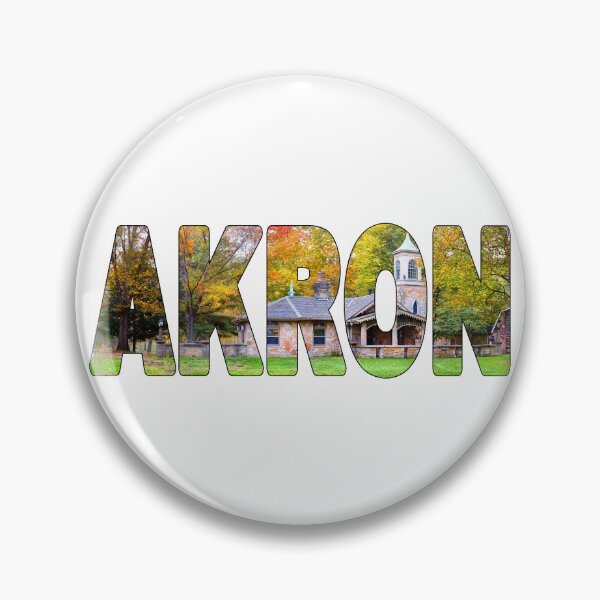 Item preview, AKRON - Ohio United States of America Fall Trees Historic designed and sold by Adam Gormley.