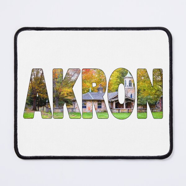 Item preview, AKRON - Ohio United States of America Fall Trees Historic designed and sold by Adam Gormley.
