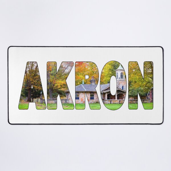 Item preview, AKRON - Ohio United States of America Fall Trees Historic designed and sold by Adam Gormley.