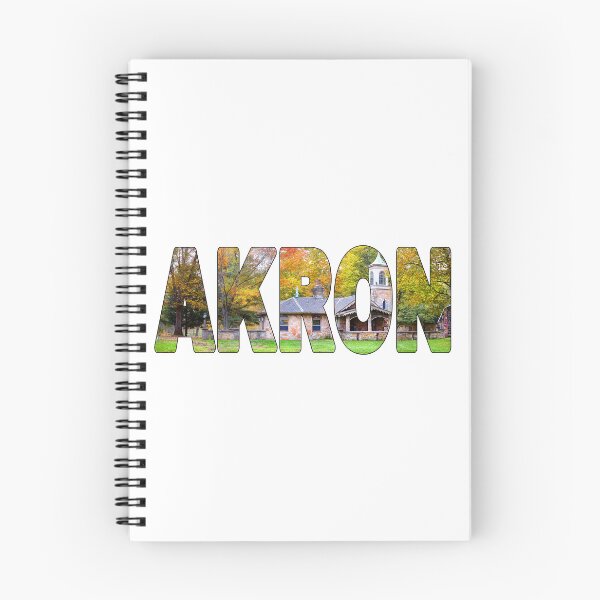 Item preview, AKRON - Ohio United States of America Fall Trees Historic designed and sold by Adam Gormley.