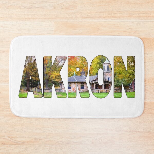 Item preview, AKRON - Ohio United States of America Fall Trees Historic designed and sold by Adam Gormley.