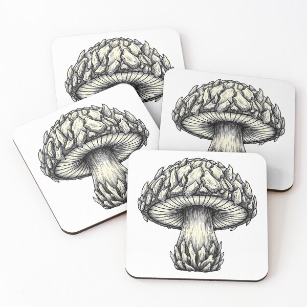 Item preview, Fragmented Bone Fantasy Mushroom Illustration designed and sold by Azeedora.