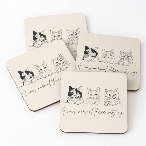 Item preview, I WAS NORMAL 3 CATS AGO designed and sold by BKDIGITALSHOP.