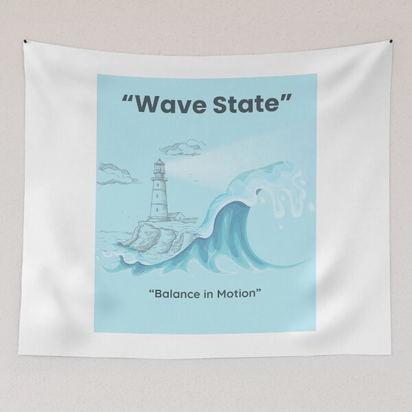 Item preview, Wave State – Balance in Motion designed and sold by FLOOVOStudio.