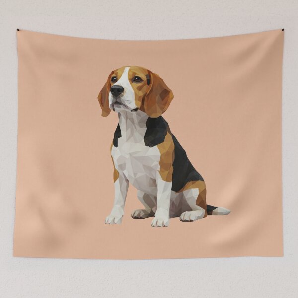 Item preview, Beagle Sentado Low Poly Arte Digital Poligonal designed and sold by bsbd-action.