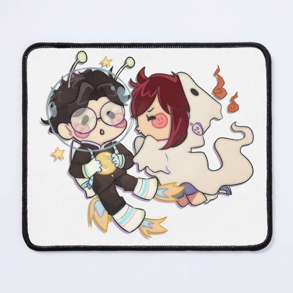 Item preview, Okarun and Momo Chibi - Alien and Ghost designed and sold by Fiki Star.