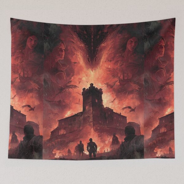 Item preview, Red Fury Over the Fortress designed and sold by Piotrek0001.