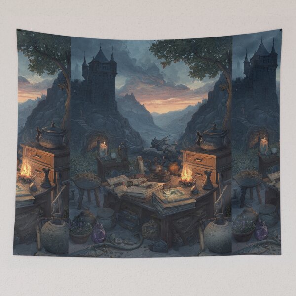 Item preview, The Alchemist's Notes at Dusk designed and sold by Piotrek0001.
