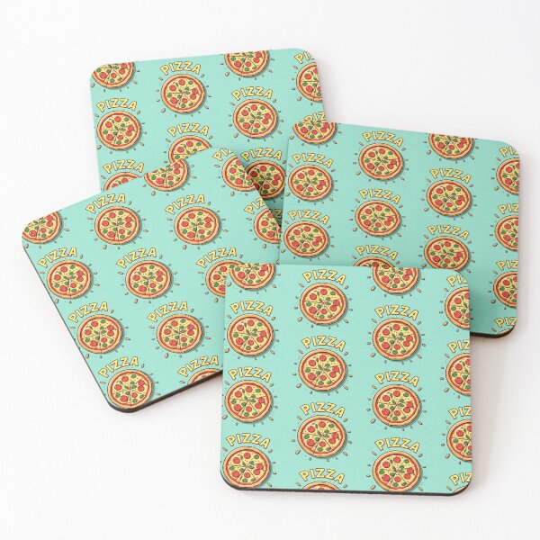 Item preview, Pizza Light Blue Pop Art Collection designed and sold by SaucyFoodTruck.